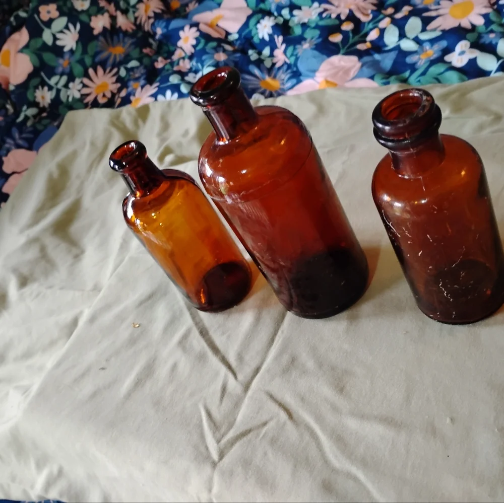 Antique medicine bottles